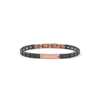 Bracciale Bliss Uomo in Acciaio Diamante Black 0.005 Ct 20104942 - 20104942